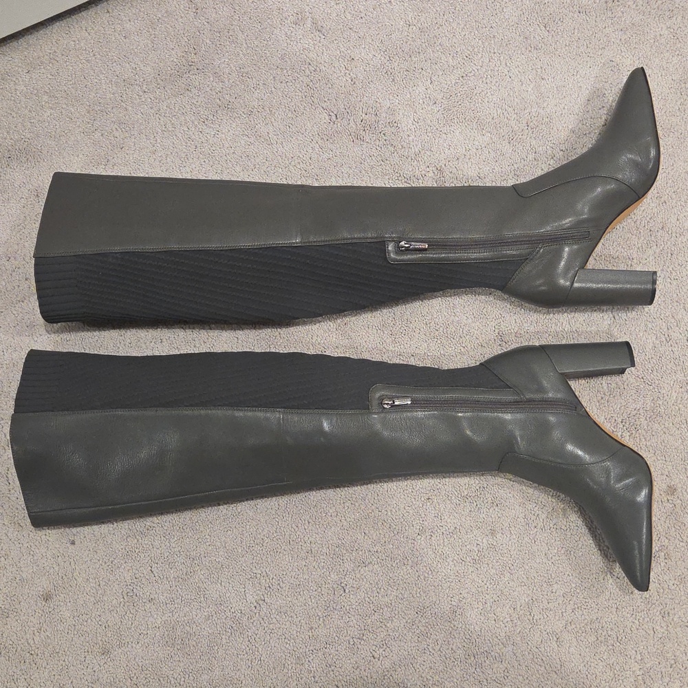 Vince Camuyo Majestie gray knee-high boots - Picture 3 of 9